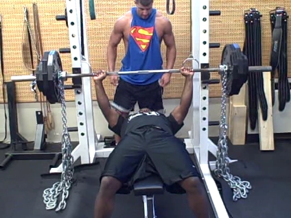 Chain Bench Press Variable Resistance